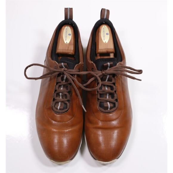 Johnston & Murphy XC4 Mens Prentiss U-Throat Brown Leather Sneakers Shoes 11.5 M - Picture 4 of 11